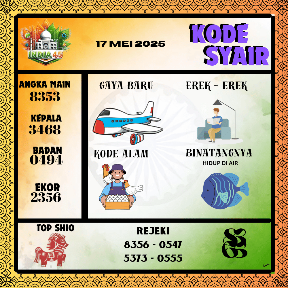 Kode Syair India Pools - Mei  Pools
