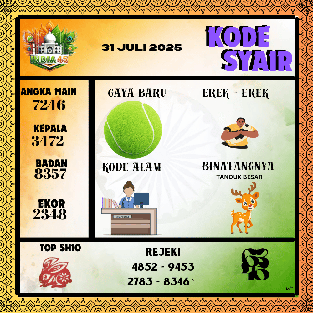 Kode Syair India Pools - Juli Pools