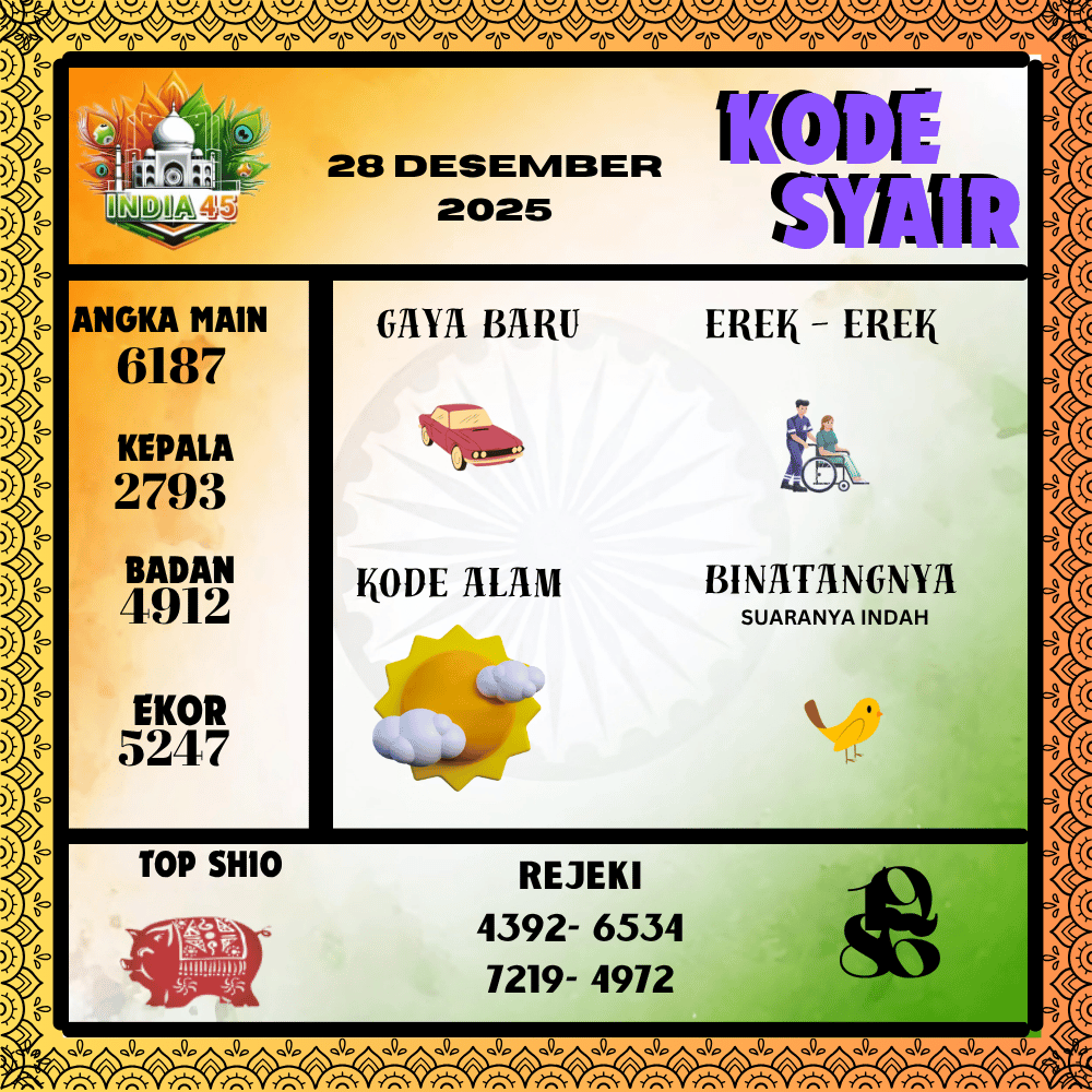 kode syair india45 pools